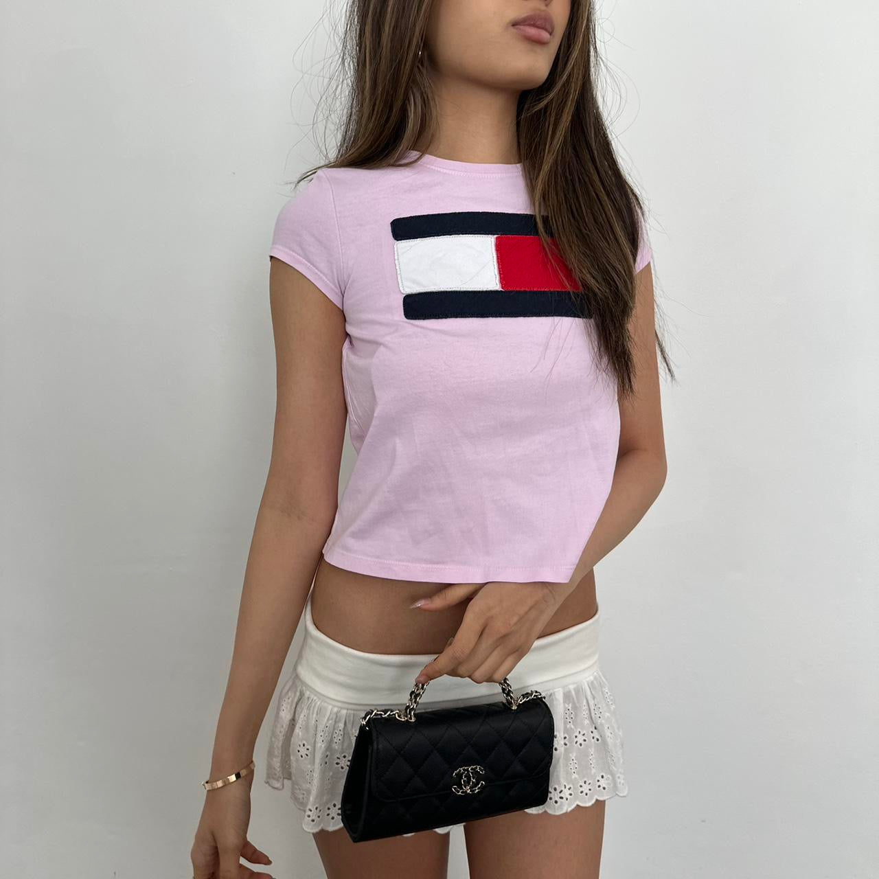 Vintage 90ās Tommy Hilfiger baby tee š