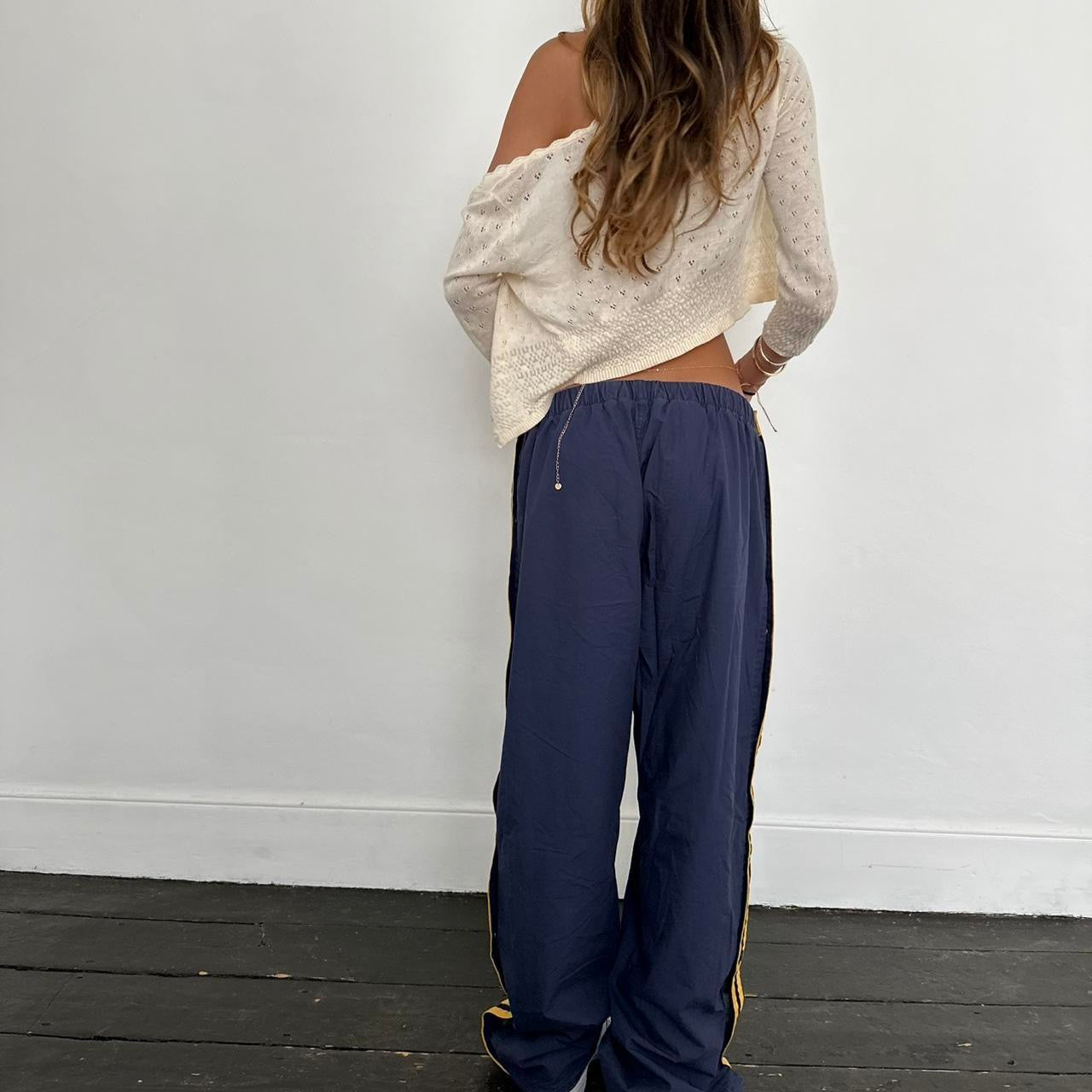 Vintage 90s Ralph Lauren blue and yellow track pants