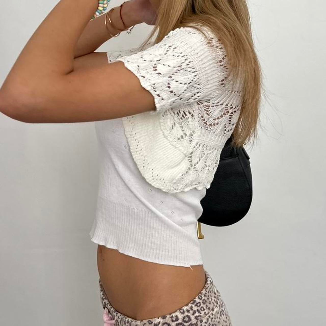 Vintage crochet layering top