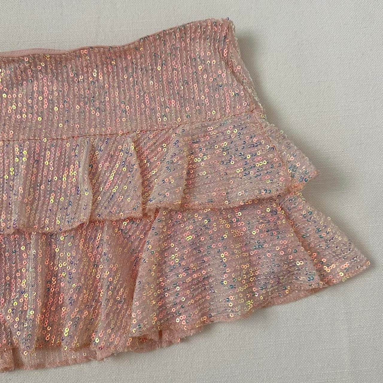 Vintage pink sequin mini skirt 🎀