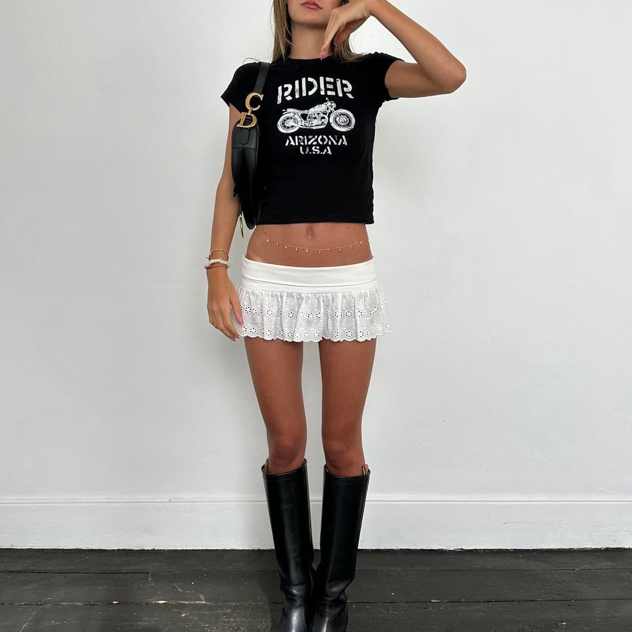 Vintage 2000s motorbike top