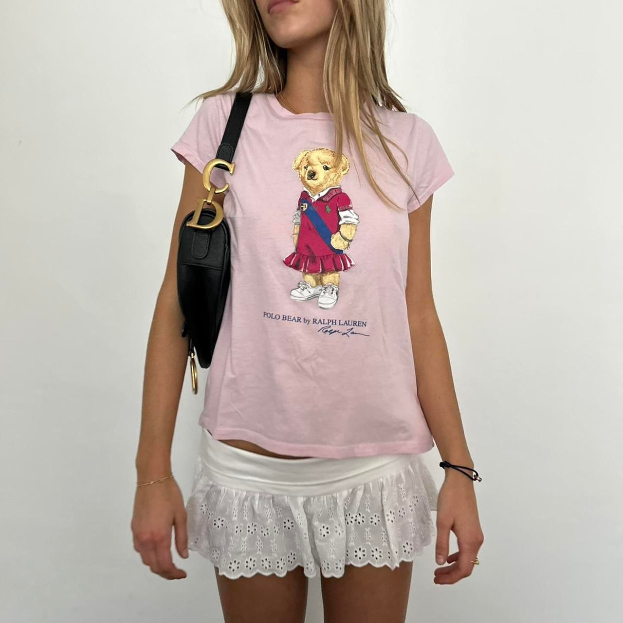 Vintage 90’s Polo Ralph Lauren pink bear tee