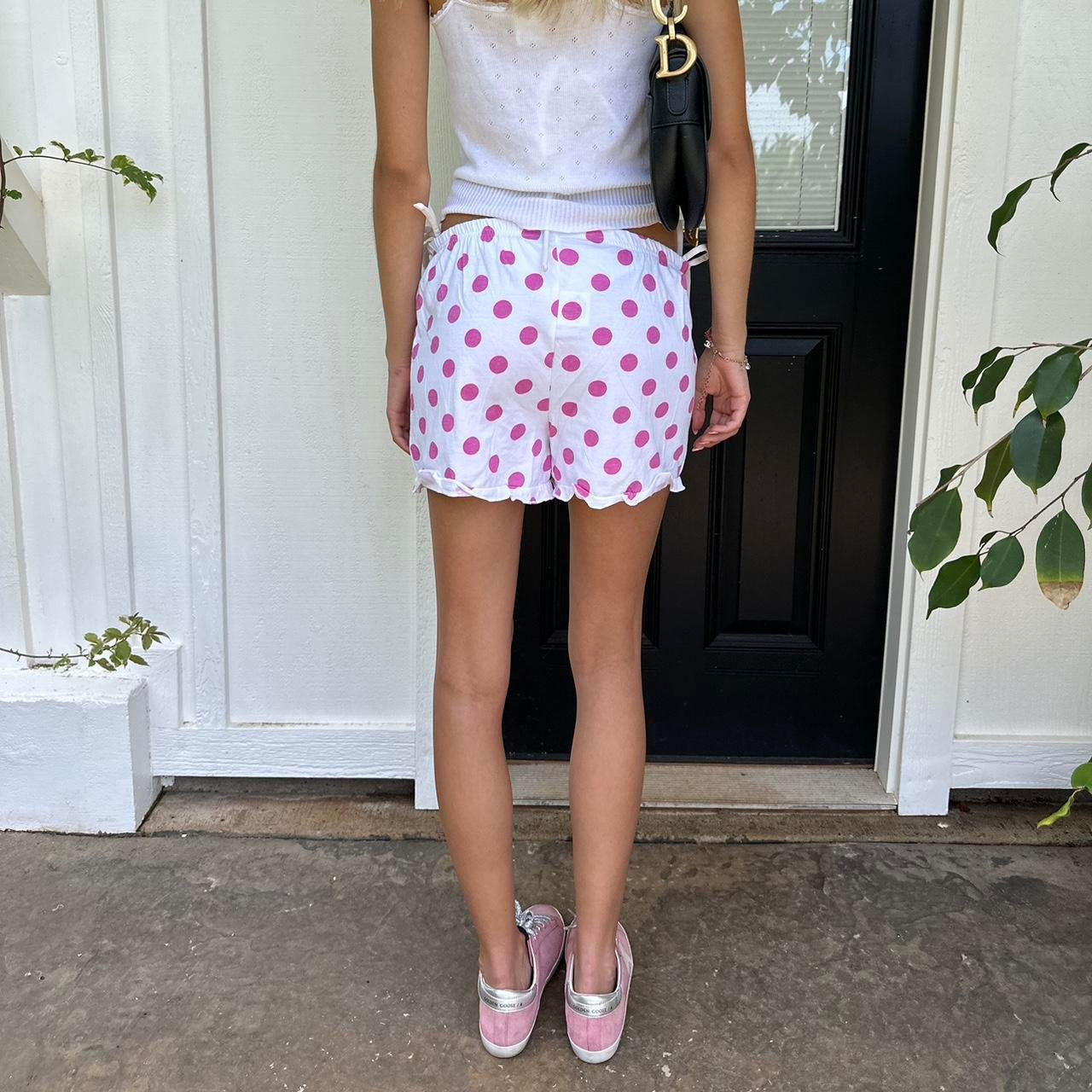 Vintage 2000’s pink polka dots shorts