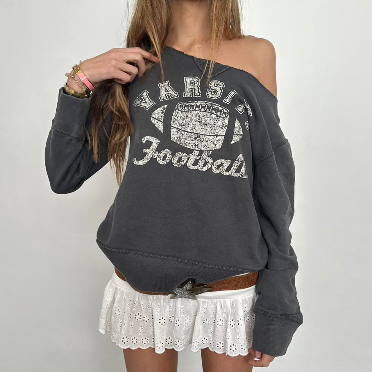 Vintage varsity football sweatshirt š