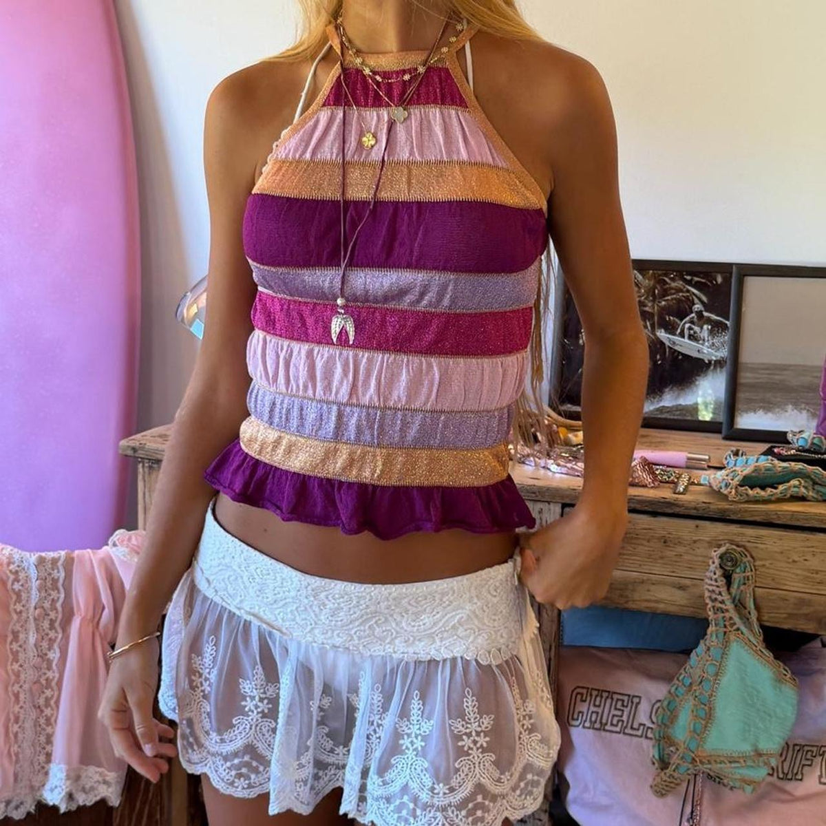 Vintage 2000’s halter neck top