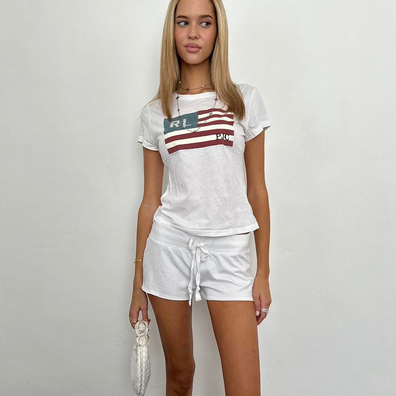 Vintage Ralph Lauren baby flag tee πΊπΈπ