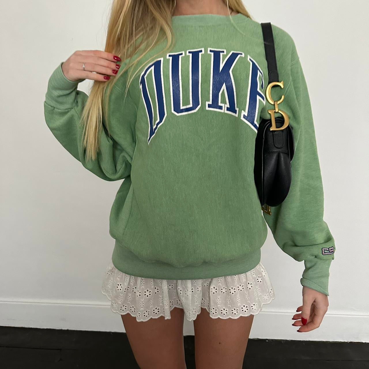 Vintage 90’s Duke university green sweatshirt
