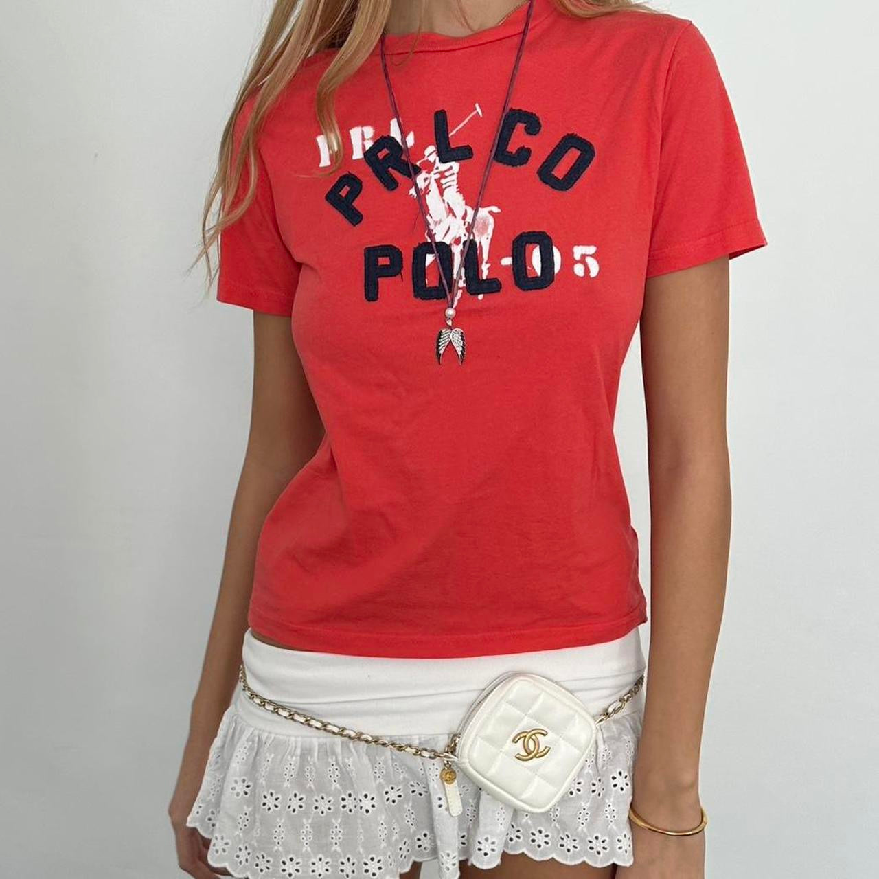 Vintage Polo Ralph Lauren red baby tee