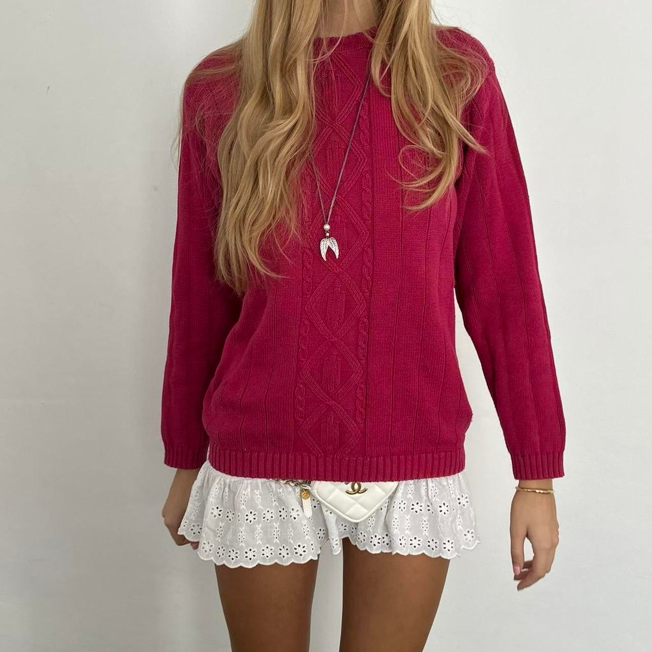 Vintage cable knit sweater