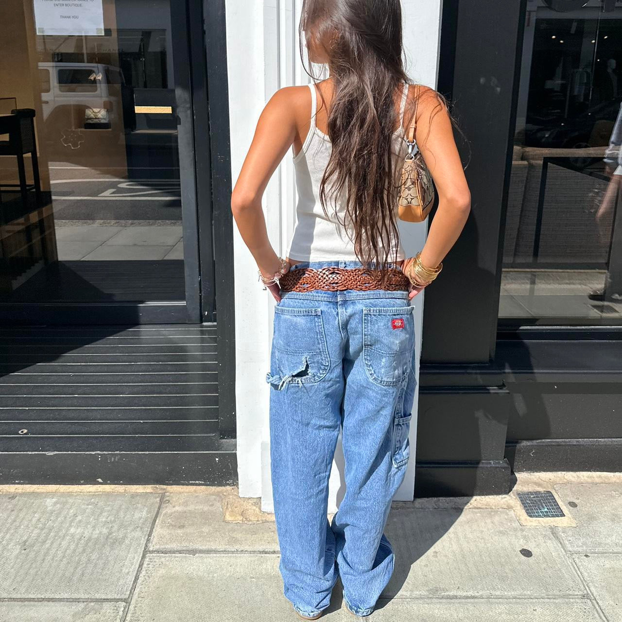 Vintage Dickies blue wash carpenter jeans š©µ