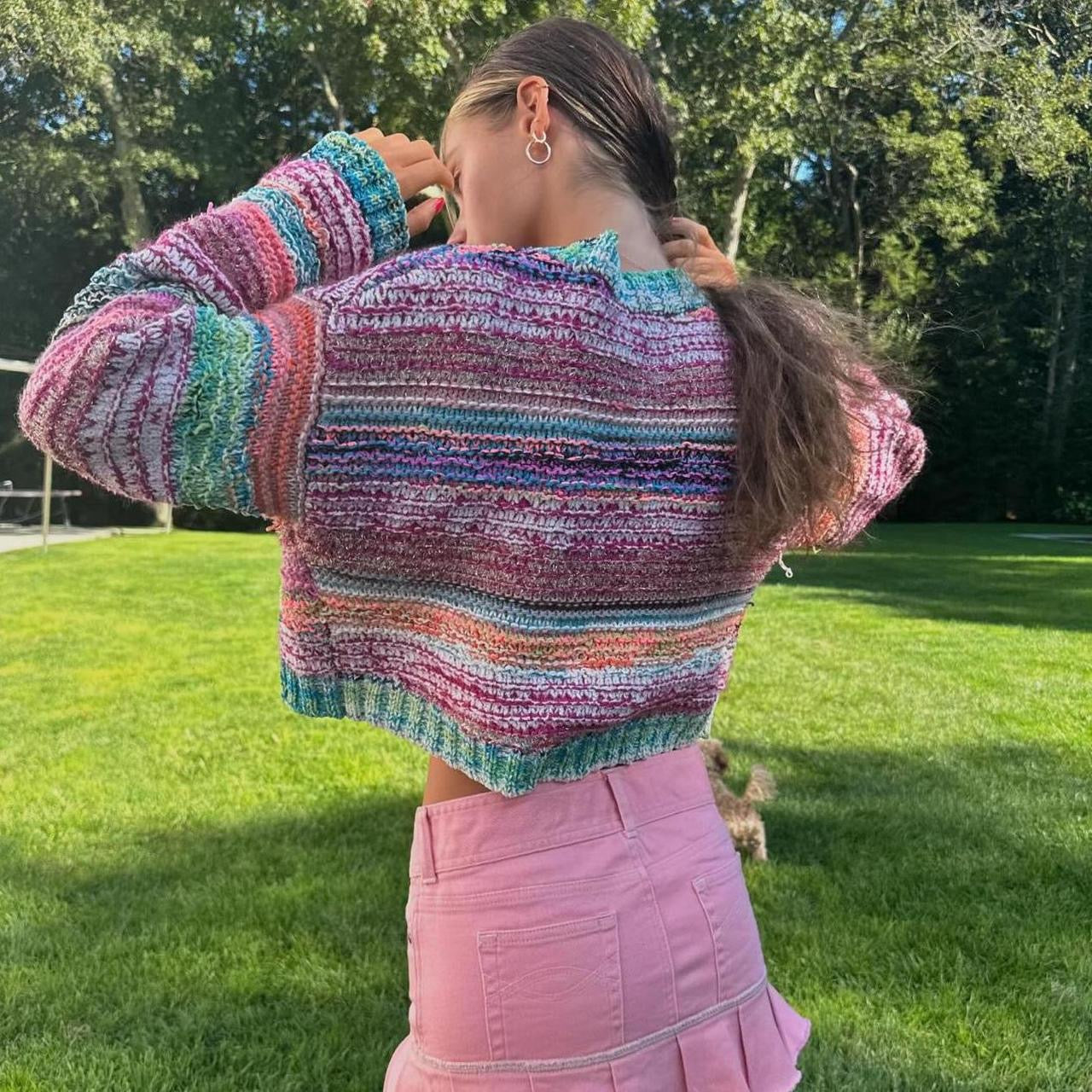 Vintage 2000’s colourful knit cardigan