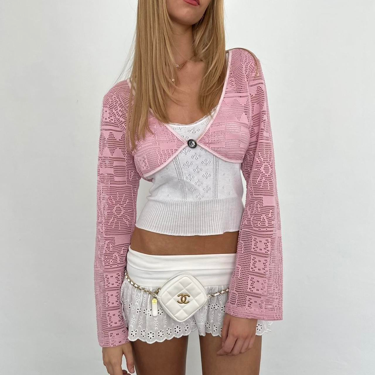 Vintage pink delicate layering top