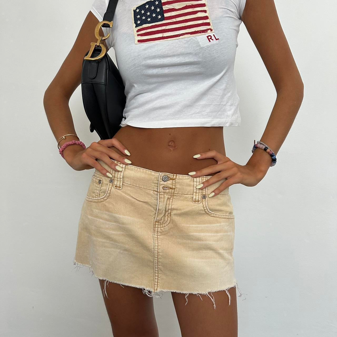 Vintage rare Abercrombie and Fitch 2000s cord mini skirt