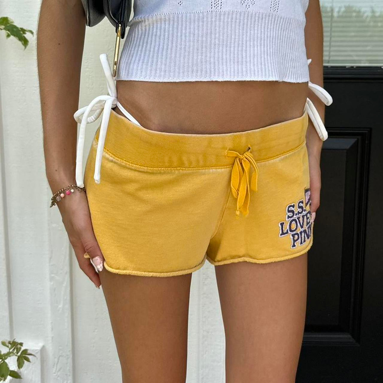Vintage Victoria’s Secret 2000’s Pink yellow shorts