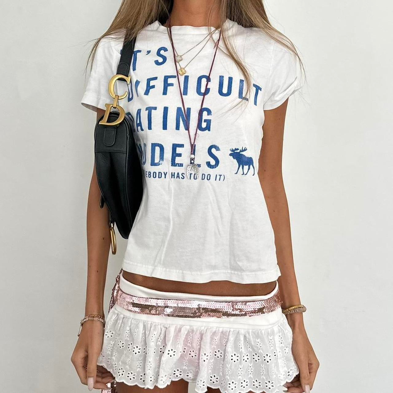 Vintage 00s Abercrombie and Fitch baby tee