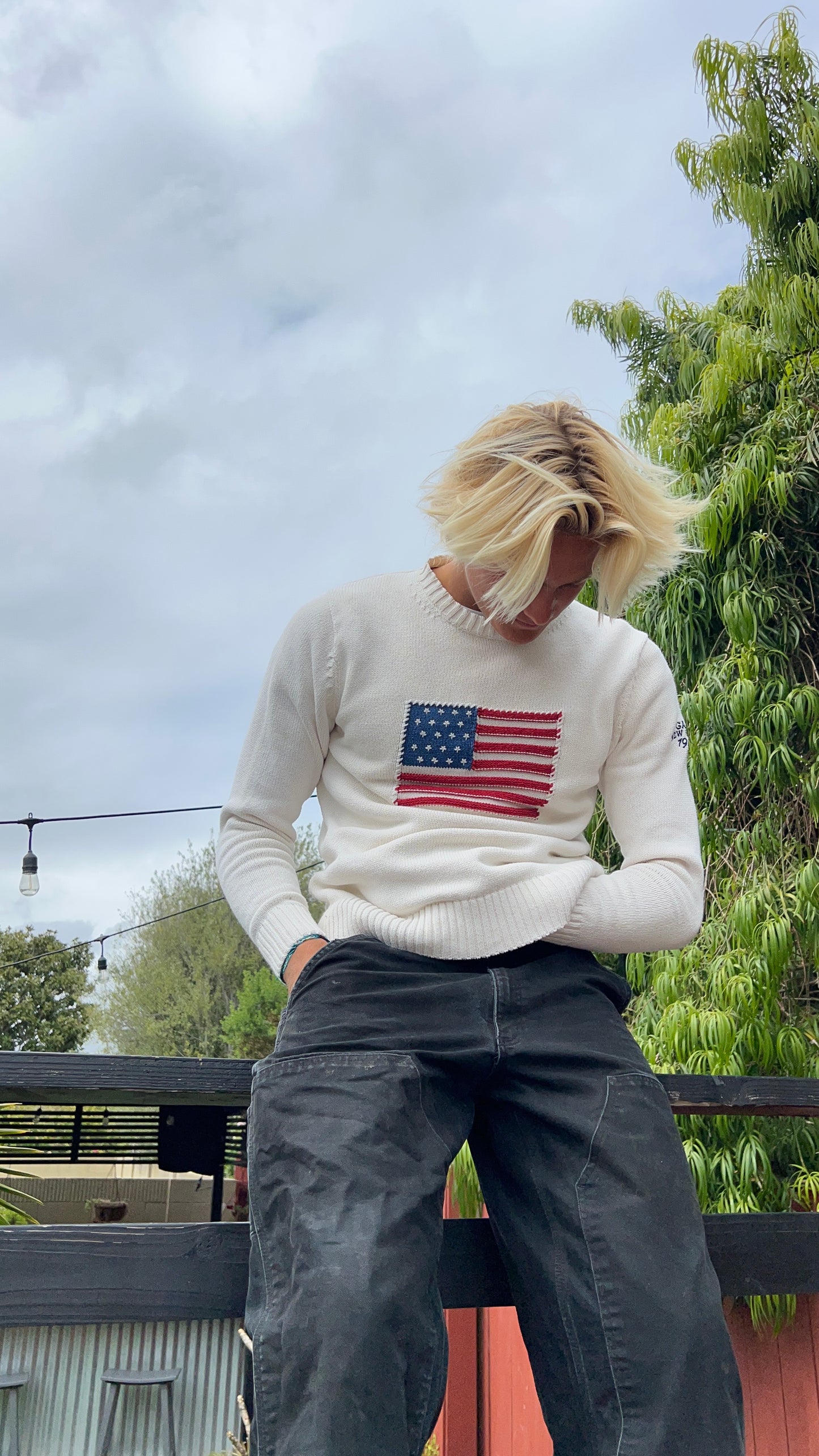Vintage Gant American Flag sweater