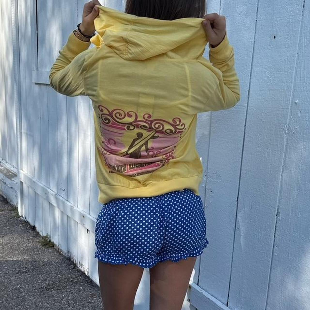 Vintage 2000’s surf yellow hoodie