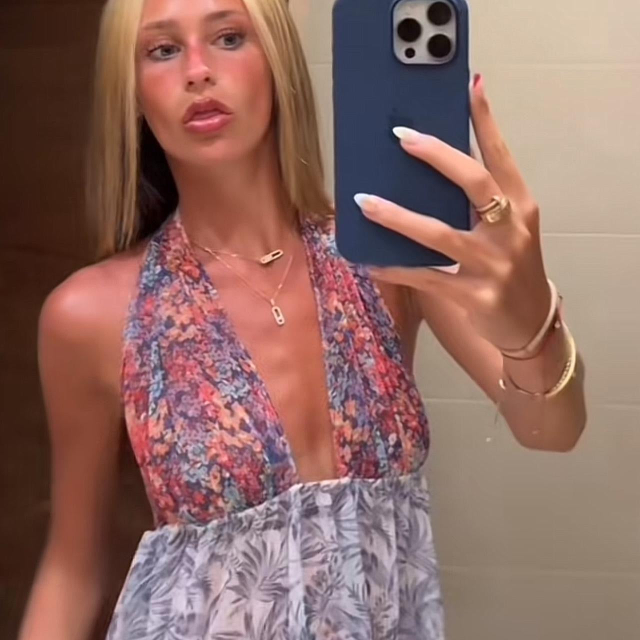 Vintage Victoria’s Secret 90’s floral halter neck top