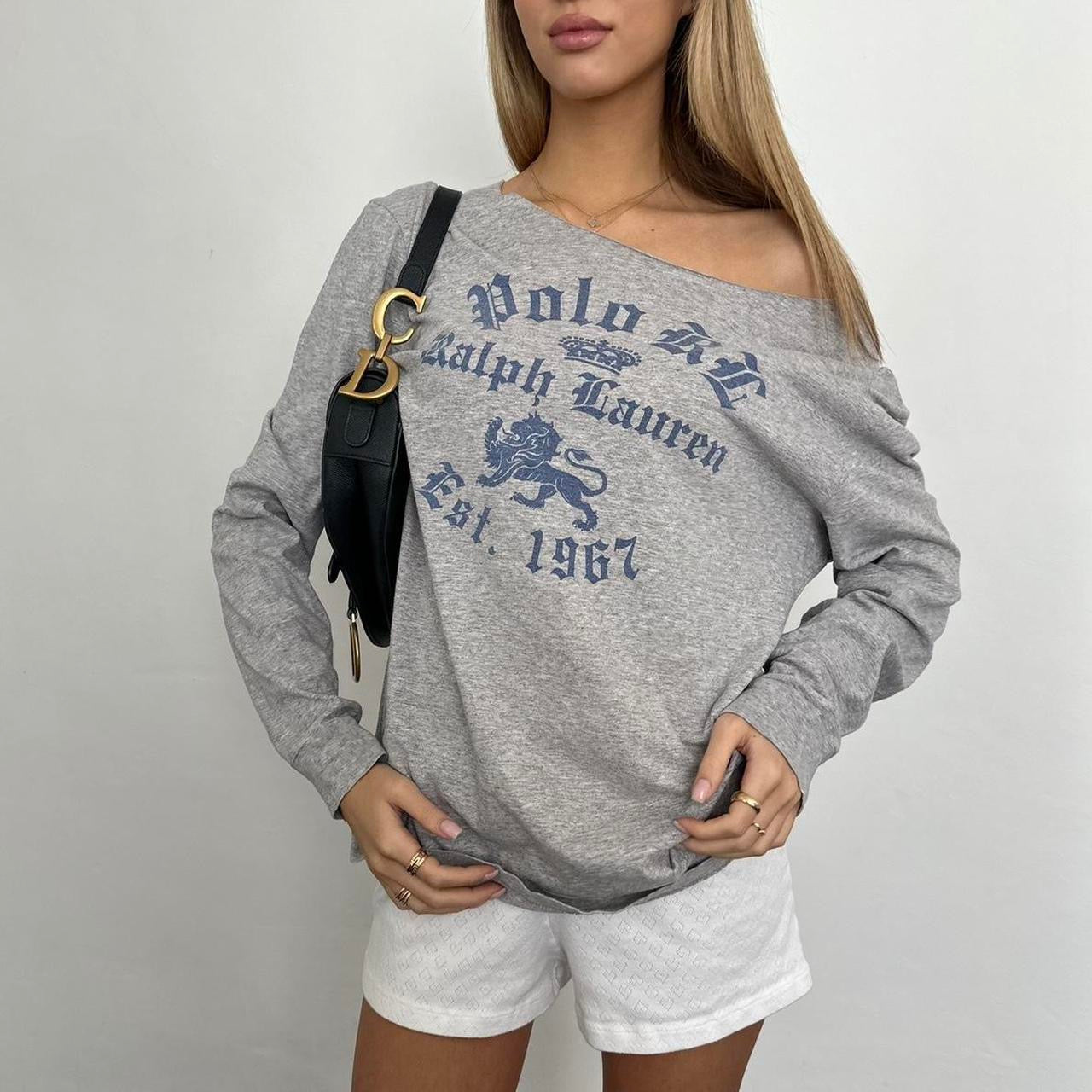 Vintage Ralph Lauren grey long sleeve top