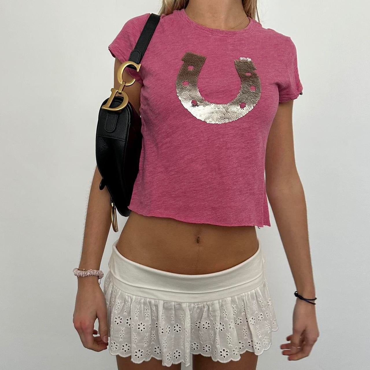 Vintage 90ās horse shoe baby tee āļøš