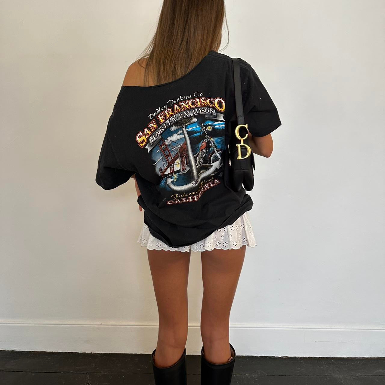 Vintage Harley Davidson black top š¤