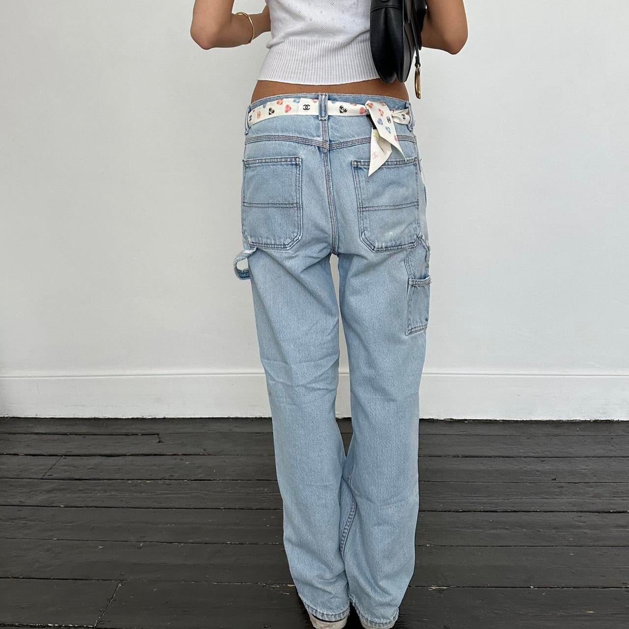 Vintage 90’s blue distressed carpenter jeans