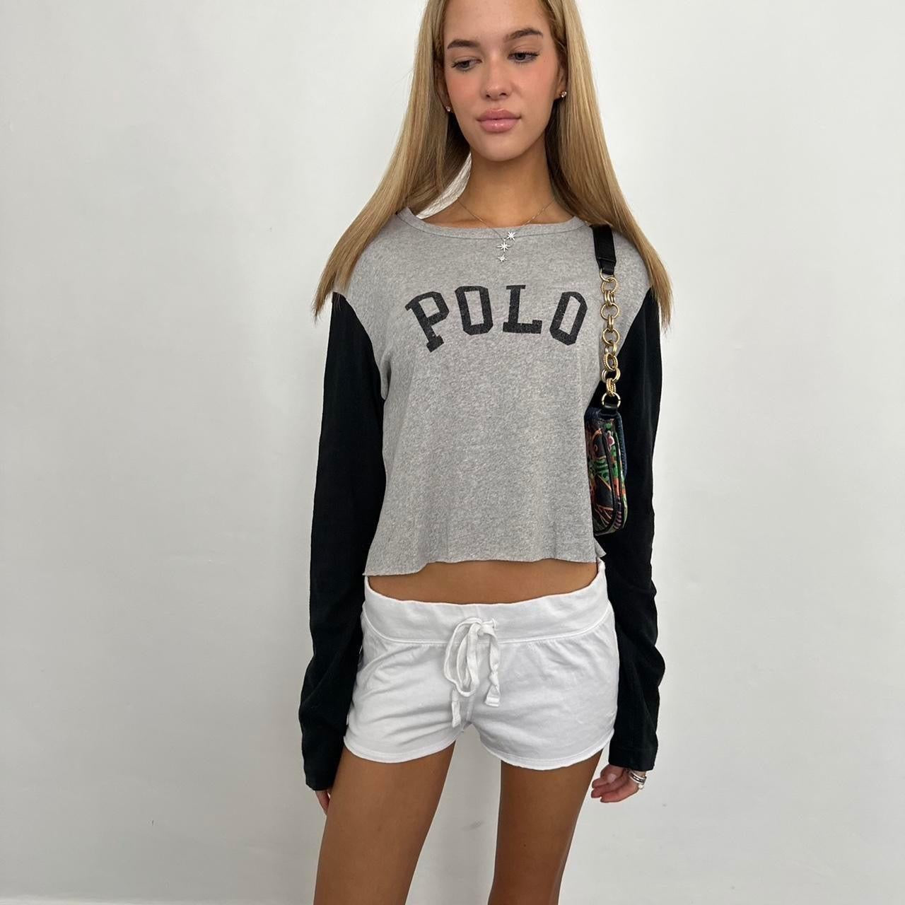 Vintage Ralph Lauren preppy grey top