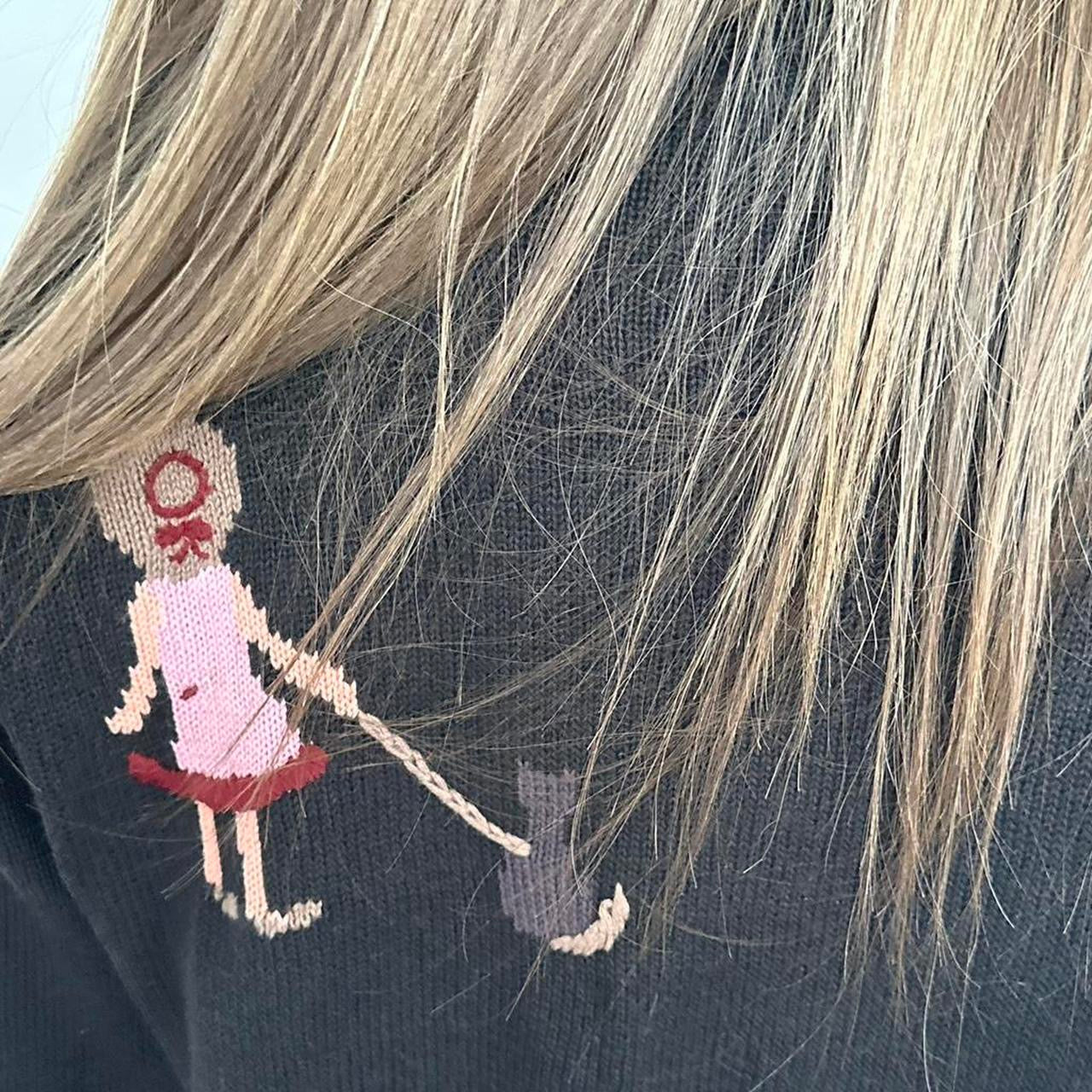 Vintage 90’s picture knit cardigan