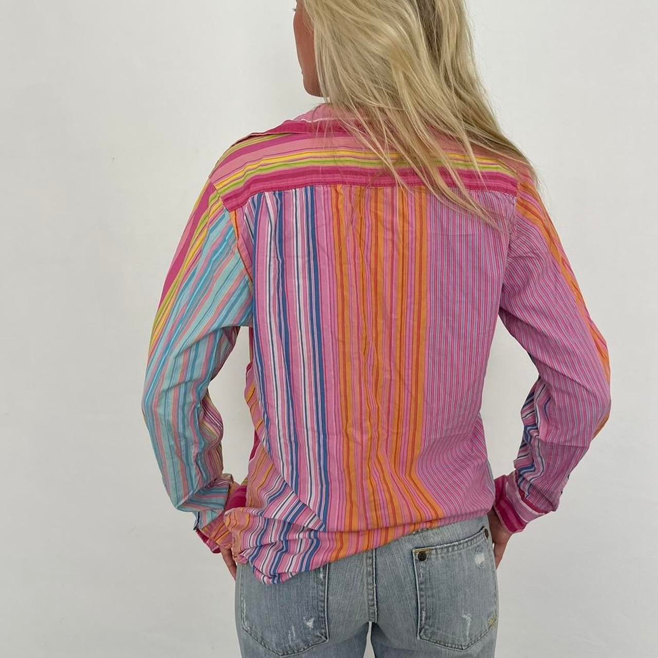 Vintage Victorias Secret colourful striped shirt
