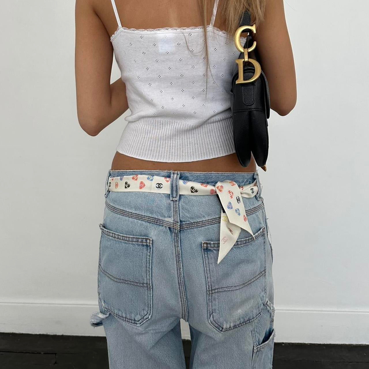 Vintage 90’s blue distressed carpenter jeans