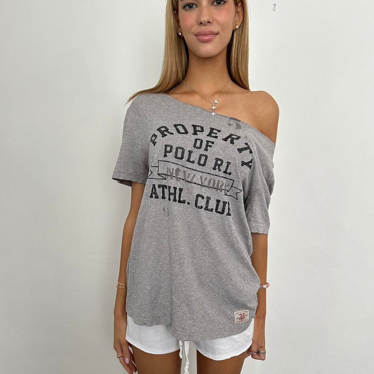 Vintage Ralph Lauren preppy off shoulder top