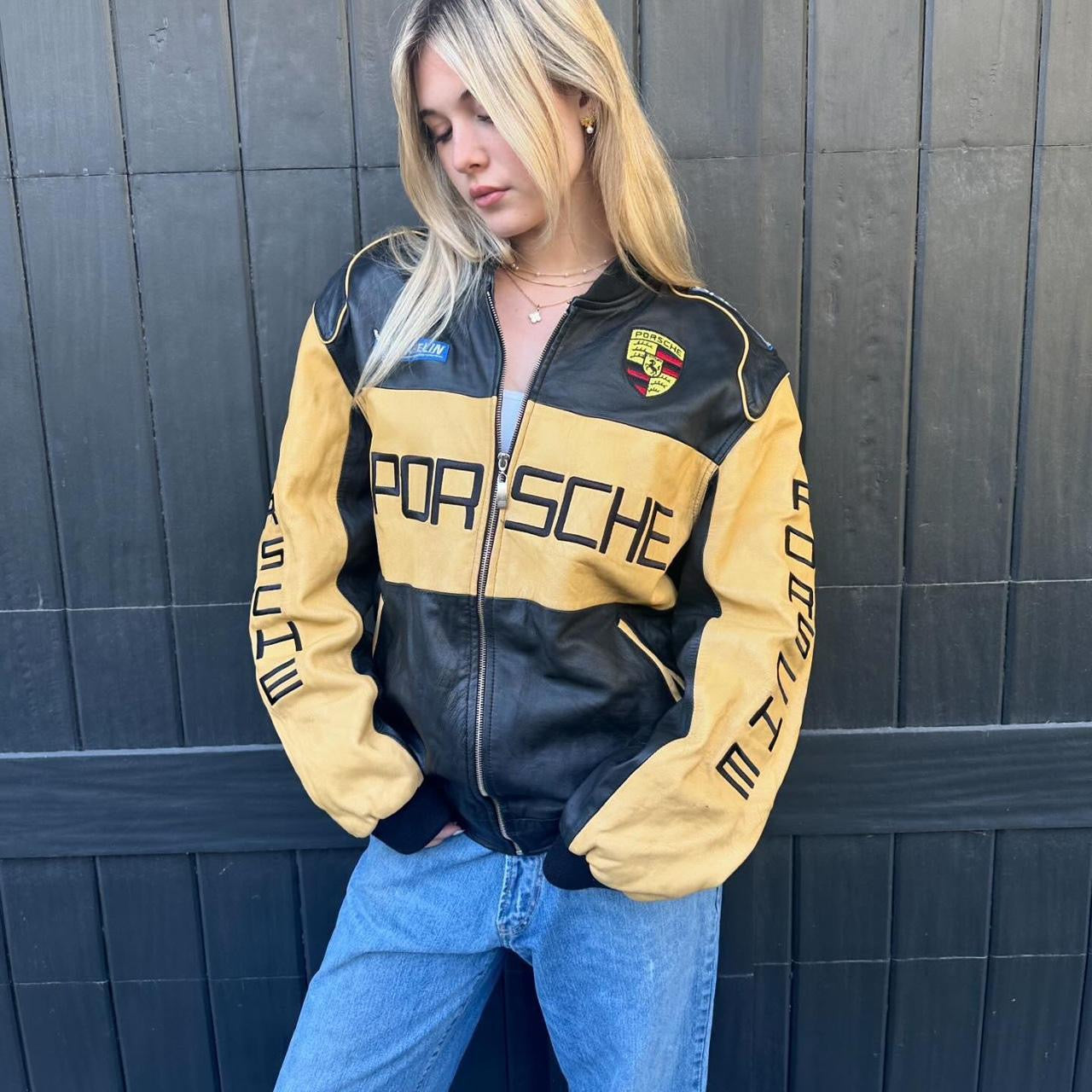 Vintage Porsche leather jacket āļøšø