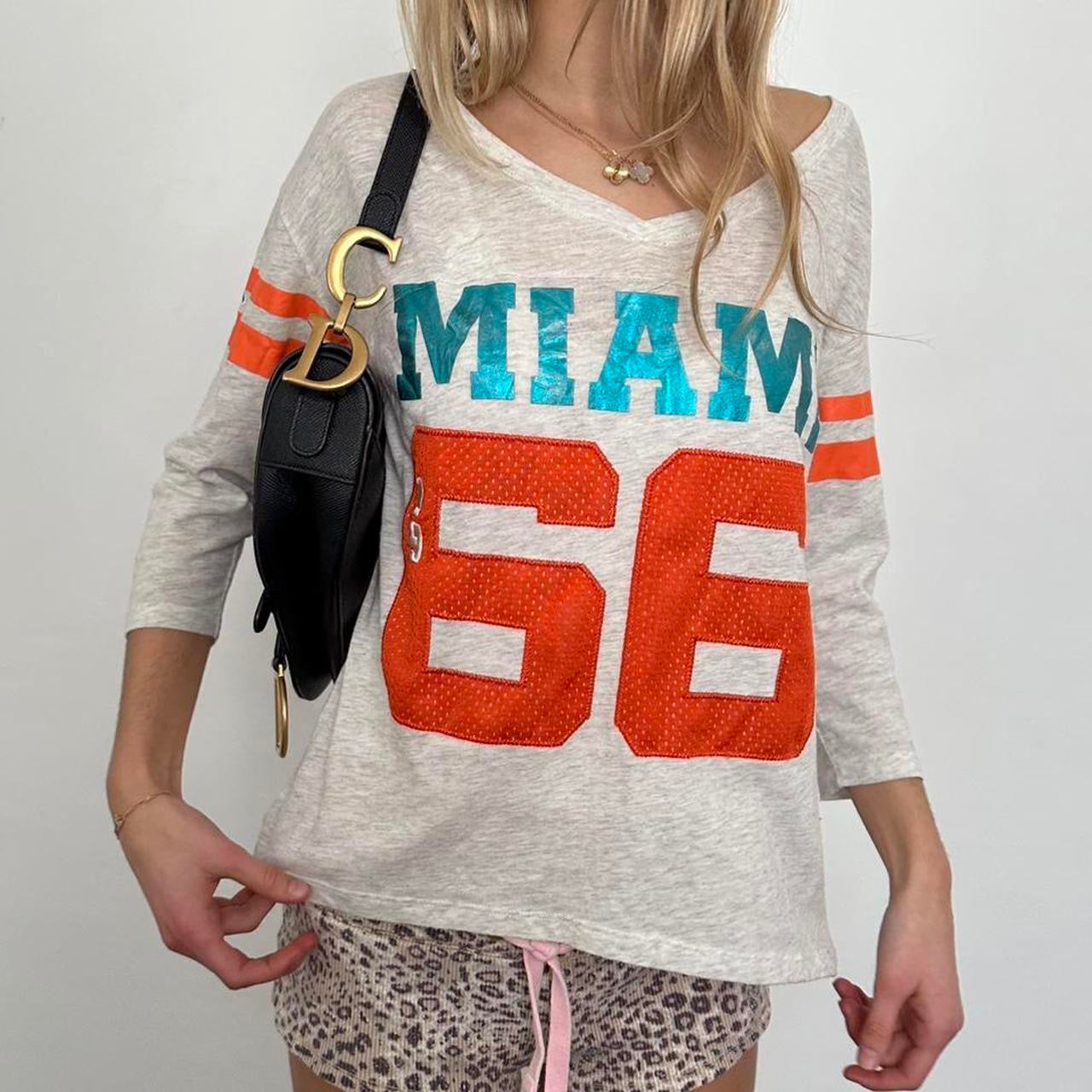 Vintage 2000’s VS Pink Miami jersey graphic tee