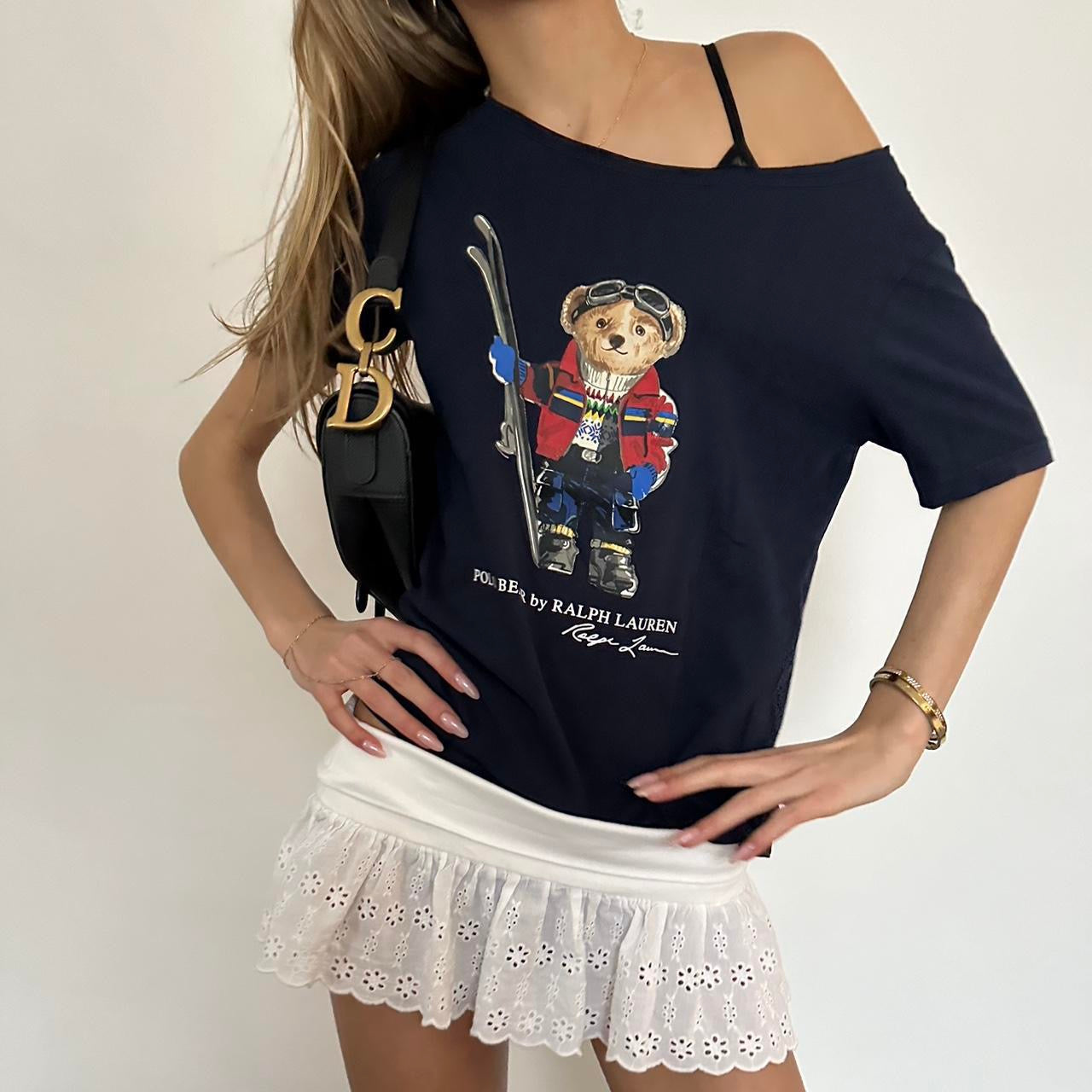 Vintage Ralph Lauren teddy bear ski top