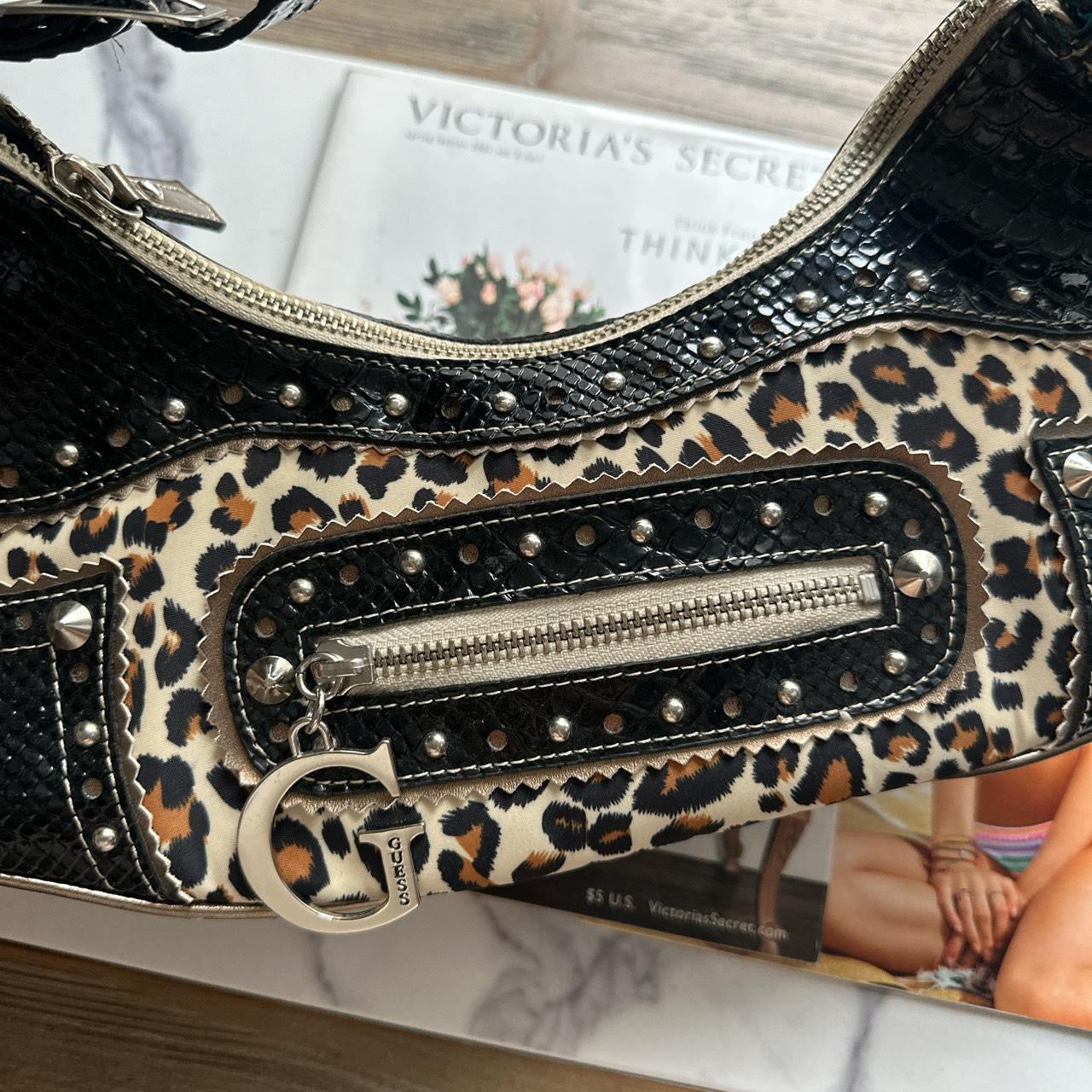 Vintage rare Guess leopard print print bag š¤ š