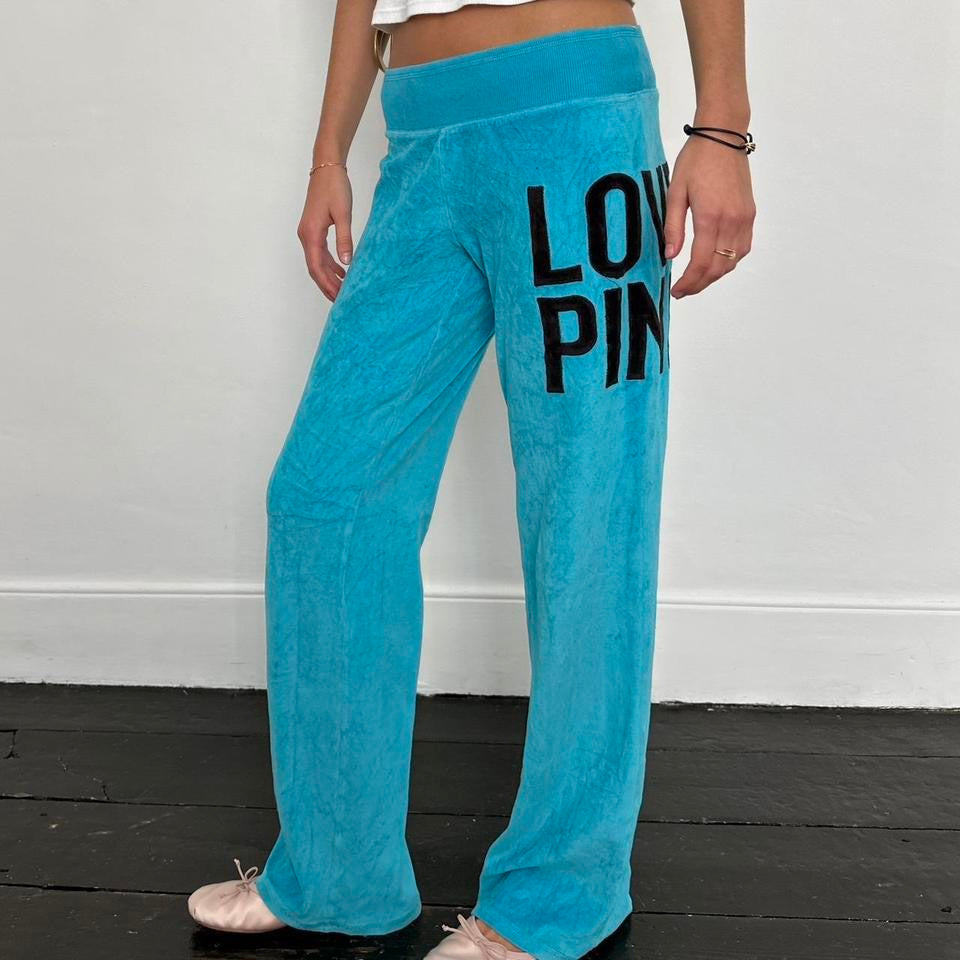 Vintage Victoria’s Secret Pink blue velvet pants