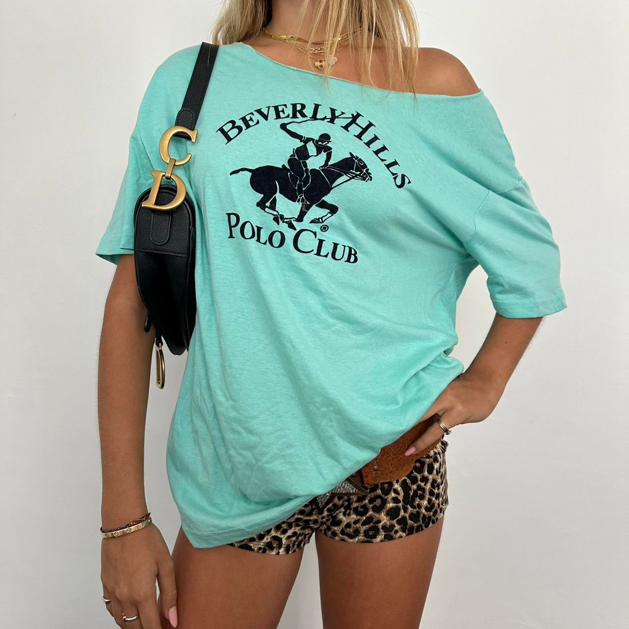 Vintage Polo club blue oversized top