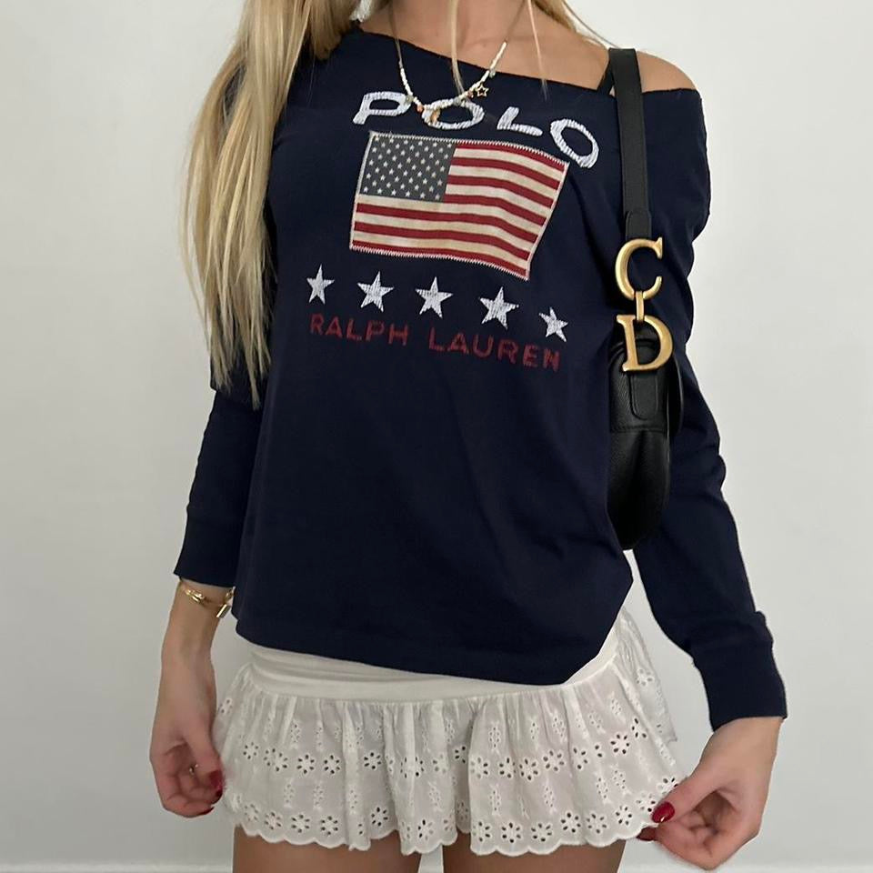 Vintage Polo Ralph Lauren graphic long sleeve top