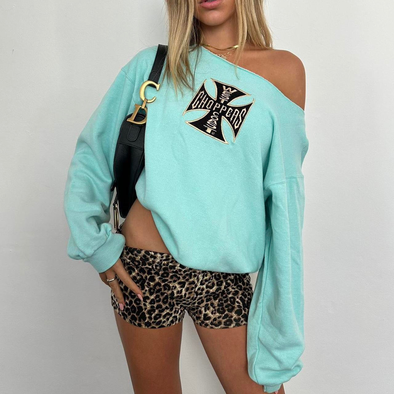Vintage leopard print shorts