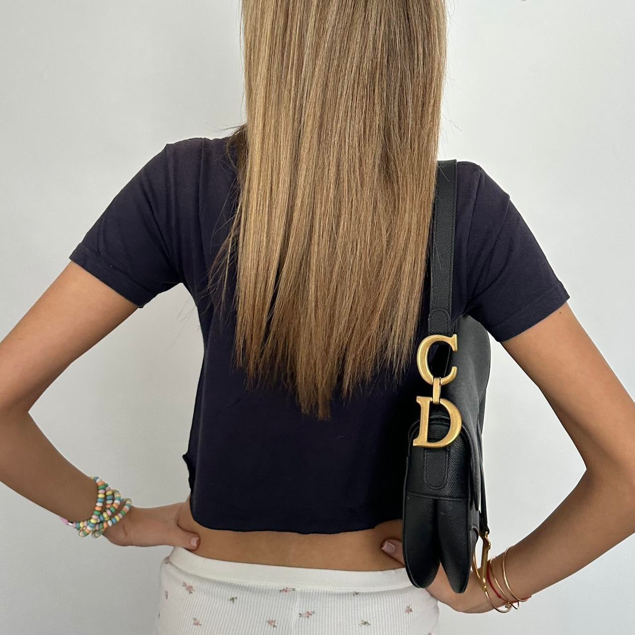 Vintage Polo Jeans Ralph Lauren black baby tee
