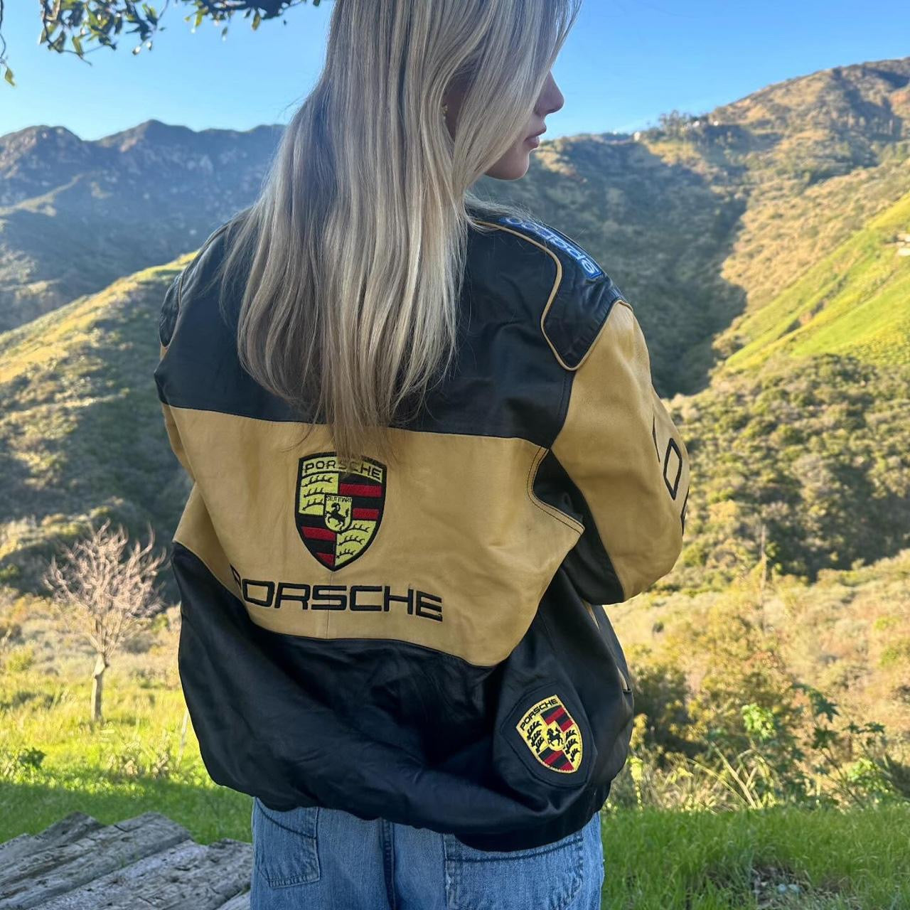 Vintage Porsche leather jacket āļøšø