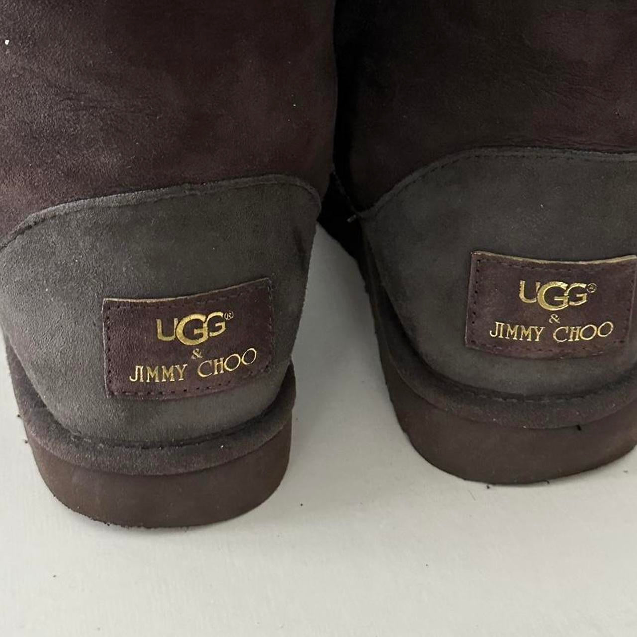 Vintage chocolate brown 2010 Jimmy Choo X Ugg boots