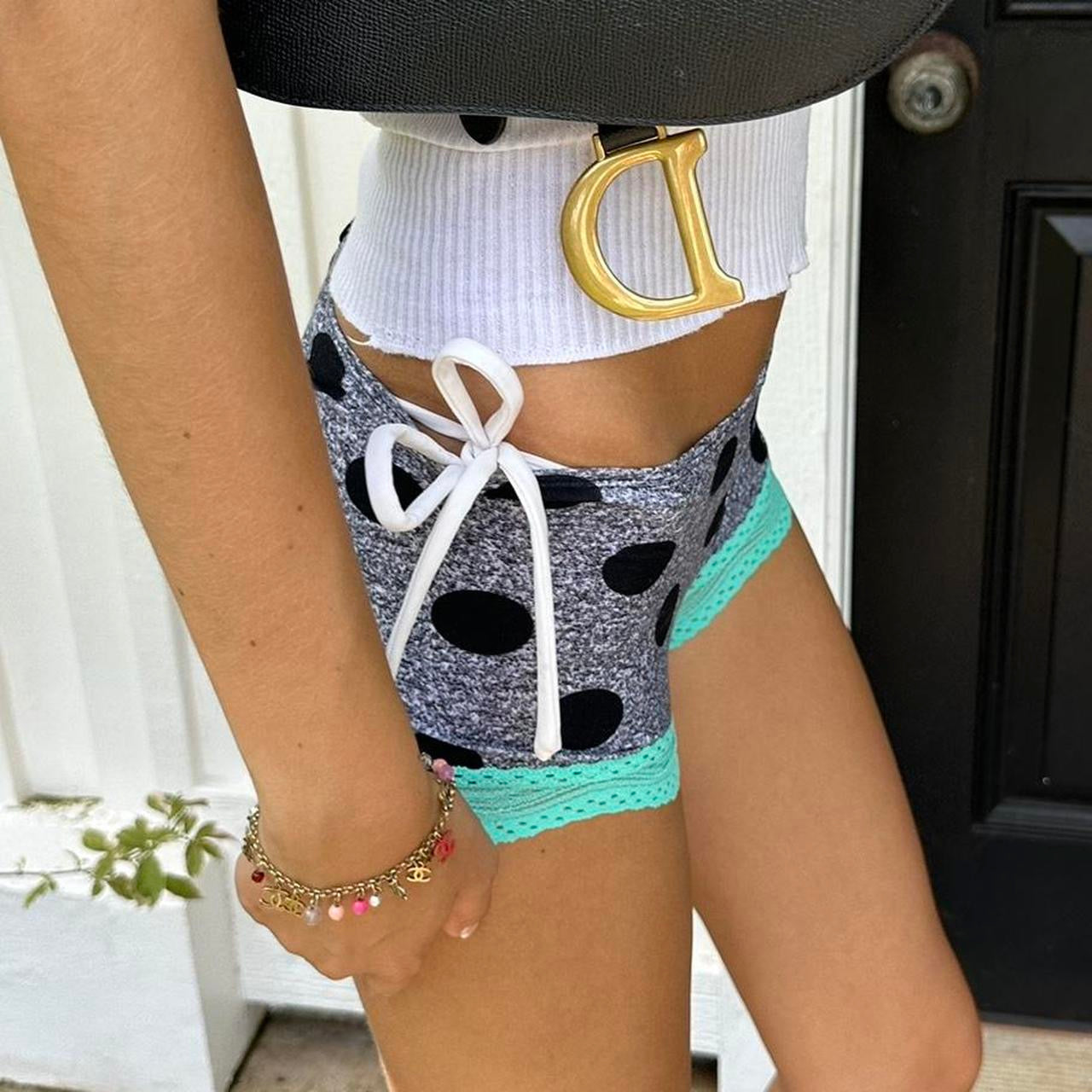 Vintage Pink Victoria’s Secret polka dot micro shorts