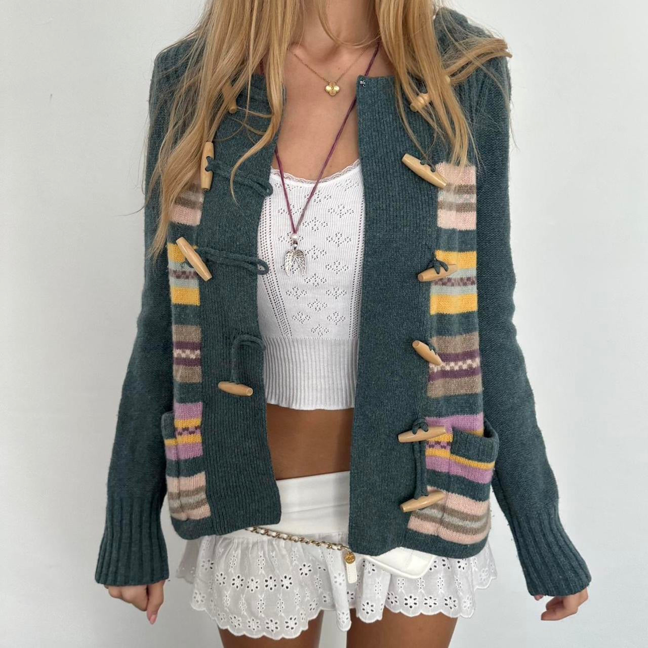 Vintage 90’s Marc Jacob’s duffel knit cardigan