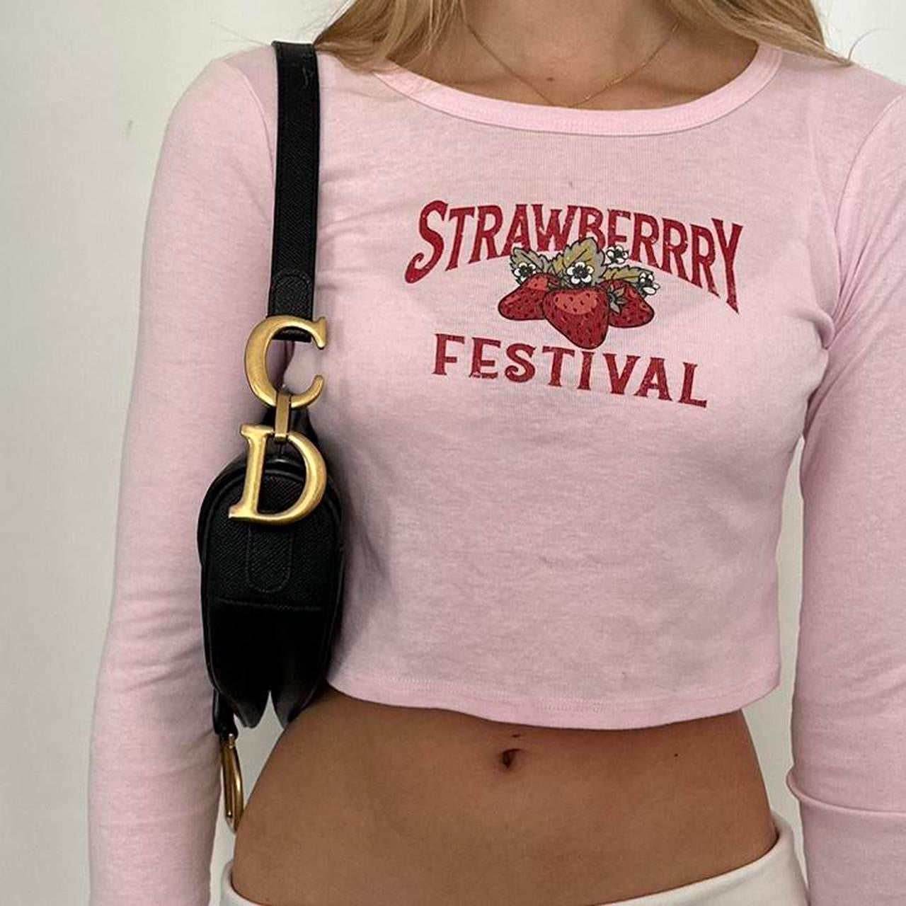 Vintage 2000s Strawberry Festival long sleeve top