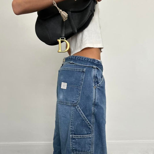 Vintage Abercrombie and Fitch blue carpenter jeans
