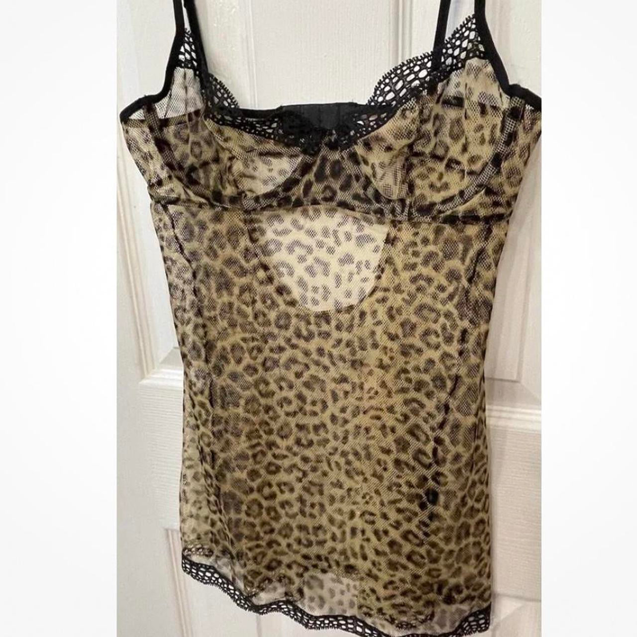 Vintage Victorias Secret 90’s leopard print babydoll dress