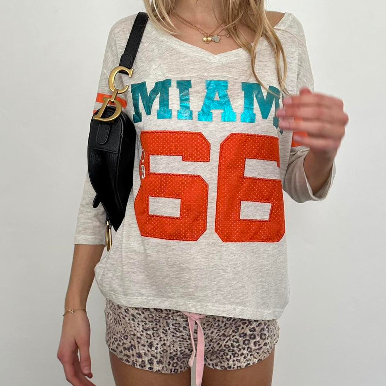 Vintage 2000’s VS Pink Miami jersey graphic tee