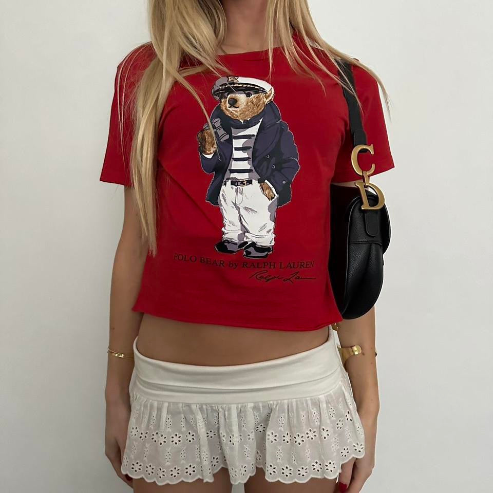 Vintage Ralph Lauren teddy bear baby tee