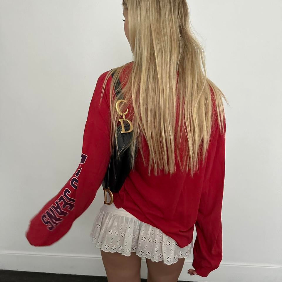 Vintage Polo Ralph Lauren red graphic long sleeve T-shirt